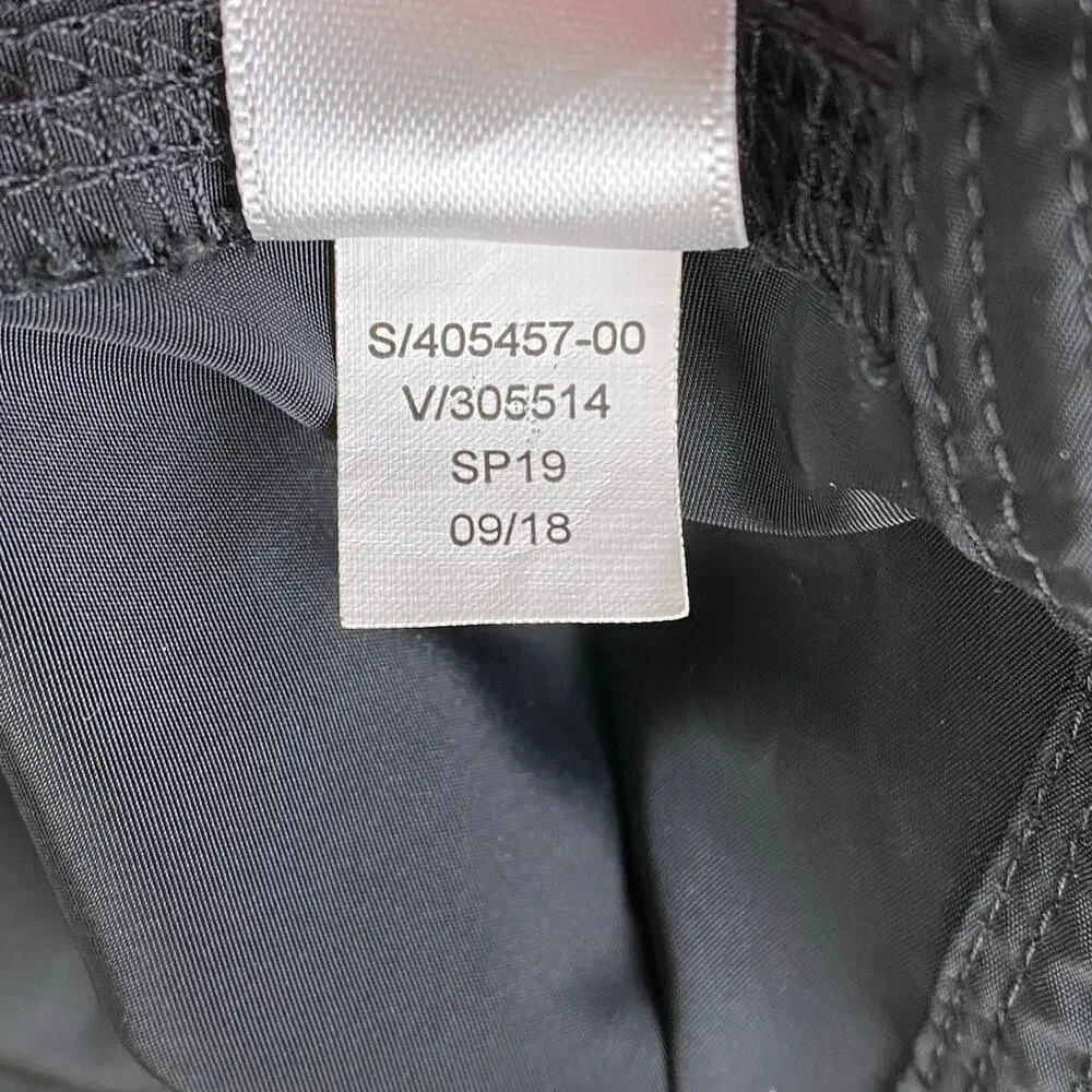 Athleta Rain Drop Jacket Black Anorak Cinch Waist Size L - Picture 13 of 14